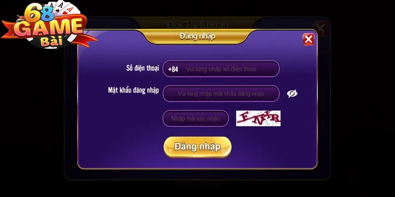 Cung cấp đúng số di động đăng ký 68 game bài