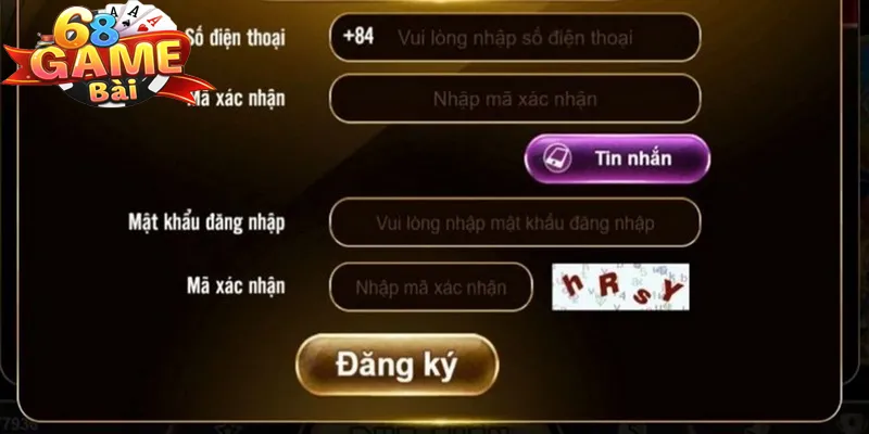 Đăng ký 68 game bài trên di động