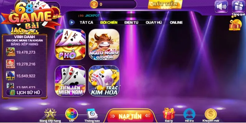 Lý do nên chơi tiến lên 68 game bài